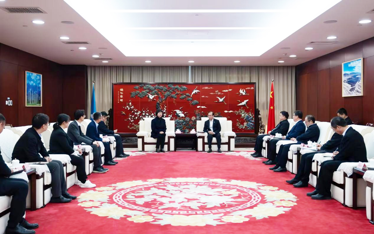 意昂体育董事长高玲拜访中国华电董事长江毅